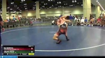 195 lbs Round 3 (8 Team) - Eli Boryca, Nebraska Big Kahunas vs Micah Ortiz, Adams City Eagles