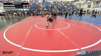 70 lbs Consi Of 8 #2 - Mason Gerdes, Verdigris Youth Wrestling vs Dawson Moore, Black Fox Wrestling
