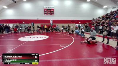 47-51 lbs Round 2 - Mila Jacome, Valley WC vs Gunnar Achziger, Eaton Reds Wrestling Club