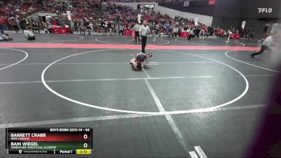 66 lbs Cons. Round 5 - Barrett Crabb, New London vs Bain Wiegel, Sarbacker Wrestling Academy