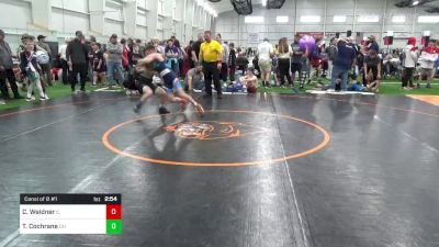 S-90 lbs Consi Of 8 #1 - Carl Weidner, IL vs Tanner Cochrane, OH