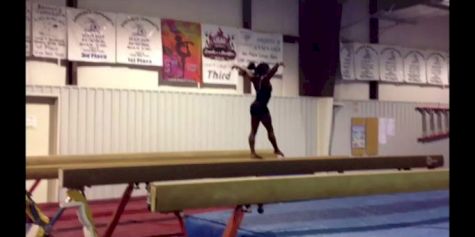 Simone Biles throws a DOUBLE DOUBLE OFF BEAM!!
