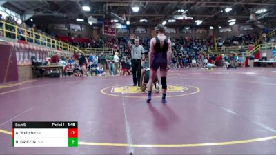 145 lbs Prelim - Antwane Webster, New Albany vs BRYCE GRIFFIN, Civic Memorial