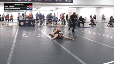 131 lbs Champ. Round 1 - Abby Ewing, University Of Jamestown vs Hannah Henderson, Cowgirls Wrestling Club