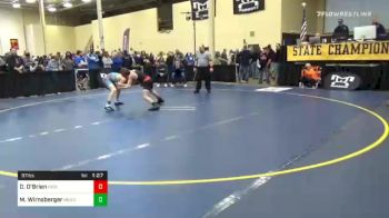 97 lbs Prelims - Dylan O'Brien, Hickory vs Max Wirnsberger, Meadowbrook Christian