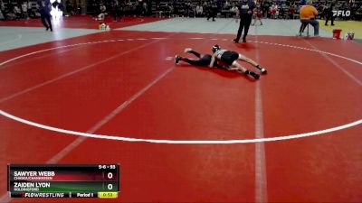 93 lbs Champ. Round 1 - Sawyer Webb, Chaska/Chanhassen vs Zaiden Lyon, Holdingford