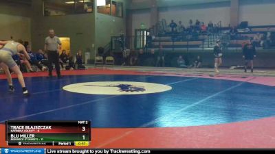 126 lbs Blu Miller, Bismarck St Mary`s vs Trace Blajszczak, Natrona County