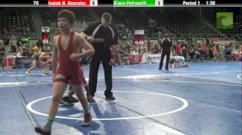 76 lbs finals Giano Petrucelli Team Smackdown vs. Isaiah H Gonzalez Unattached