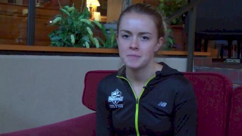 Laura Nagel looking for Providence to get the job on the day at NCAA XC Champs 2013