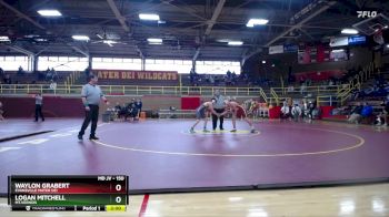 150 lbs 1st Place Match - Waylon Grabert, Evansville Mater Dei vs Logan Mitchell, Mt.Vernon