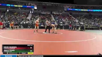 138 lbs Champ. Round 1 - Reece Fisher, Columbus East vs Devin Heneisen, Evansville Harrison
