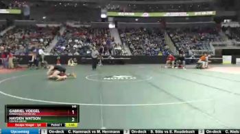145 lbs Champ. Round 1 - Hayden Watson, Center Grove vs Gabriel Voegel, Evansville Mater Dei