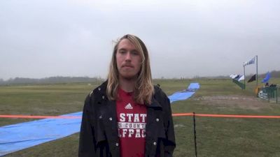 Andrew Colley ready for mud and skull cracking at NCAA XC 2013