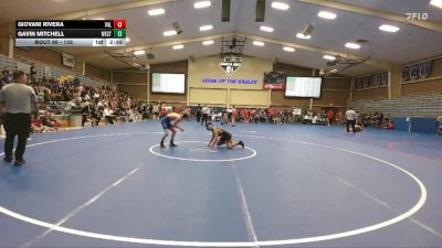 133 lbs Champ. Round 2 - Giovani Rivera, Valiant vs Gavin Mitchell, Westcliff