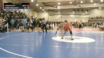 150 lbs Quarterfinal - Henry McElligott, Holliston vs Toben Miller, North Middlesex