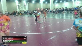 130 lbs Round 3 (8 Team) - Kennedy Smith, Queen Bees vs Emery Wilson, SEAAU National Team