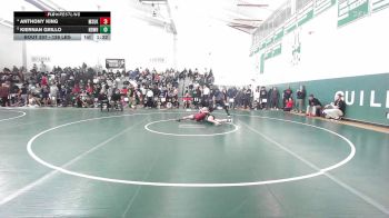 126 lbs Quarterfinal - Anthony King, Masuk vs Kiernan Grillo, Notre Dame-West Haven