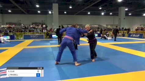 ELISABETH CLAY vs JOY PENDELL 2018 American National IBJJF Jiu-Jitsu Championship | Grappling