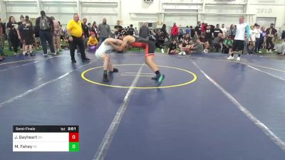 S-160 lbs Semifinal - Jackson Gayheart, OH vs Mason Fahey, PA