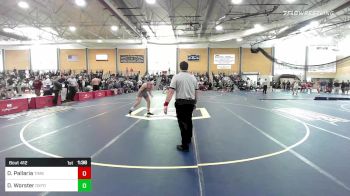 195 lbs Quarterfinal - Dom Pallaria, Timberlane vs Dillon Worster, Oxford Hills