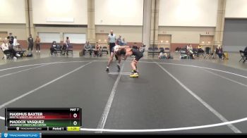 130 lbs Cons. Round 3 - Maximus Baxter, Invicta Wrestling Academy vs Maddox Vasquez, Savannah Wrestling Center