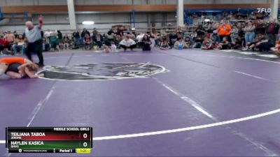 117 lbs Quarterfinal - Teiliana Taboa, Jerome vs Haylen Kasica, RMMS