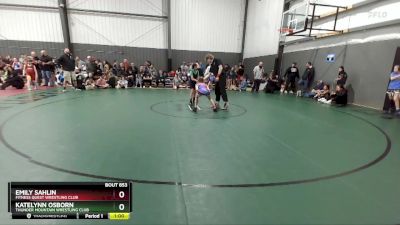 95-104 lbs Round 2 - Emily Sahlin, Fitness Quest Wrestling Club vs Katelynn Osborn, Thunder Mountain Wrestling Club