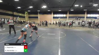 136 lbs Consi Of 8 #2 - Jaala Degannes, San Marcos HS vs Aubrey Hernandez, Threshold WC