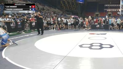 126 lbs Quarters - Loc Webber, Ohio vs Cruzer Dominguez, Nebraska