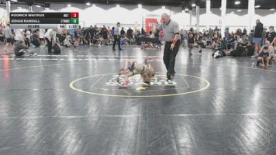 52 lbs Rr Rnd 5 - Rodrick Waitkus, Mat Warriors Jersey - BK8E vs Johan Randall, CTWHALE - BK8E