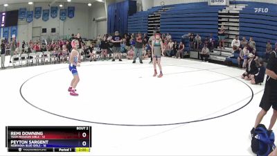 85 lbs Round 1 (6 Team) - Peyton Sargent, Nebraska Blue Girls vs Remi Downing, Team Missouri Girls