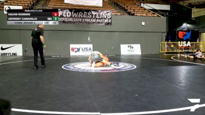 Open Men - 57 lbs Cons. Round 2 - Kalvin Robbins vs Anthony Camarillo, Wright Wrestling Academy