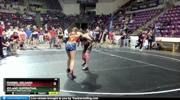 108 lbs Cons. Semi - Ryland Huppenthal, Brighton Wrestling Club vs Maribel Delgado, Westside Wrestling Club