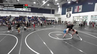 126 lbs Semifinal - Luke Magnusen, Petersons Grapplers vs Logan Arenas, Lancers WC