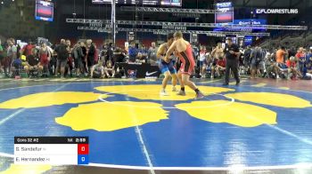 220 lbs Cons 32 #2 - Garrett Sandefur, Indiana vs Eric Hernandez, Michigan