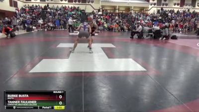 157 lbs Round 1 - Tanner Faulkner, Christian Brothers College vs Burke Busta, NH/TV
