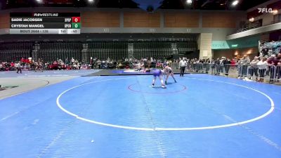 135 lbs Cons. Round 4 - Crystah Mangel, Spring Creek vs Sadie Jacobsen, Spanish Springs