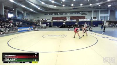 101 lbs Semifinals (4 Team) - Joe Manfre, Plainedge Sr High vs Cole Blaney, Wantagh Sr High