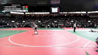 54 lbs Cons. Round 3 - Ashlynn Parker, NRW2 vs Penelope Toro Winters, COL1