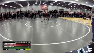 117 lbs 1st Place Match - Jase Eggleston, Amherst Wrestling Club vs Owen Kelley, Nova WC