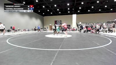 285 lbs Cons. Semis - Redmond Lindsey, OK vs Contrell Richardson, OK