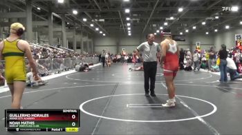 205 lbs Semifinal - Guillermo Morales, Dodge City Academy vs Noah Mathis, Bobcat Wrestling Club