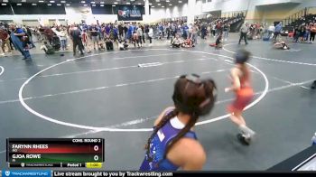 67-73 lbs Cons. Round 2 - Gjoa Rowe, IA vs Farynn Rhees, MO