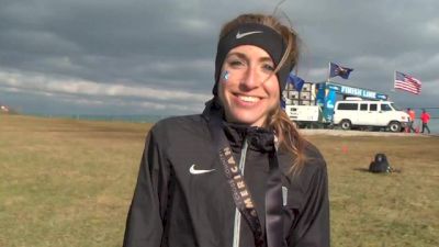 Juliet Bottorff not flowing through the mud at NCAA XC Champs 2013