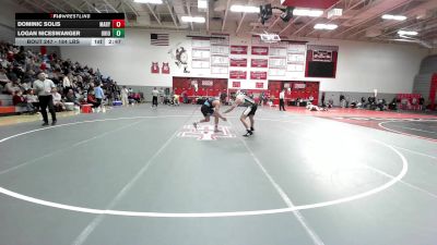 184 lbs Consi Of 8 #1 - Dominic Solis, Maryland - Unatt vs Logan Niceswanger, Ohio Univ