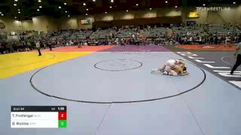 132 lbs Consolation - Tanner Frothinger, Suples Wrestling Club vs Bronson Richins, North Summit