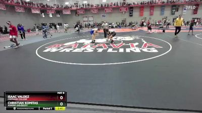 174 lbs Champ. Round 2 - Christian Komitas, Aurora Universtiy vs Isaac Valdez, Carthage College