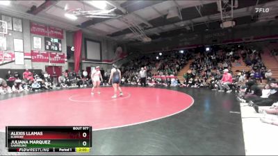 190 lbs 1st Place Match - Juliana Marquez, Gabrielino vs Alexis Llamas, Elsinore