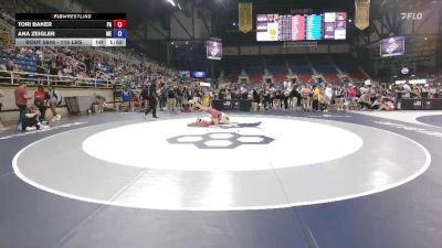 115 lbs Cons. Sub-rd Of 32 - Tori Baker, PA vs Ana Zeigler, ME
