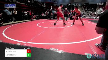 195 lbs Semifinal - Waylan Lopez, Skiatook Youth Wrestling vs Izaiah Shadden, Bristow Wrestling